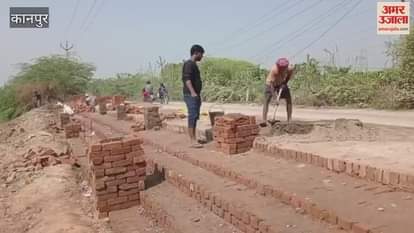 Kanpur: Municipal Corporation is constructing a permanent ghat for Chhath Puja in the Nankari Panki Canal