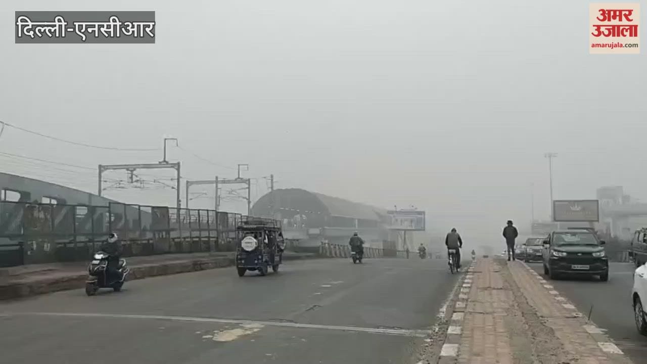 Delhi is covered in smog and dense fog along with cold video today