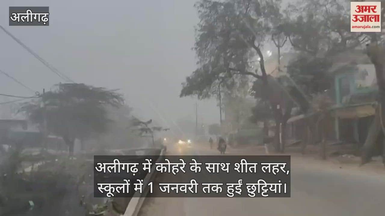 अलीगढ़ में कोहरे के साथ शीत लहर, स्कूलों में 1 जनवरी तक हुईं छुट्टियां