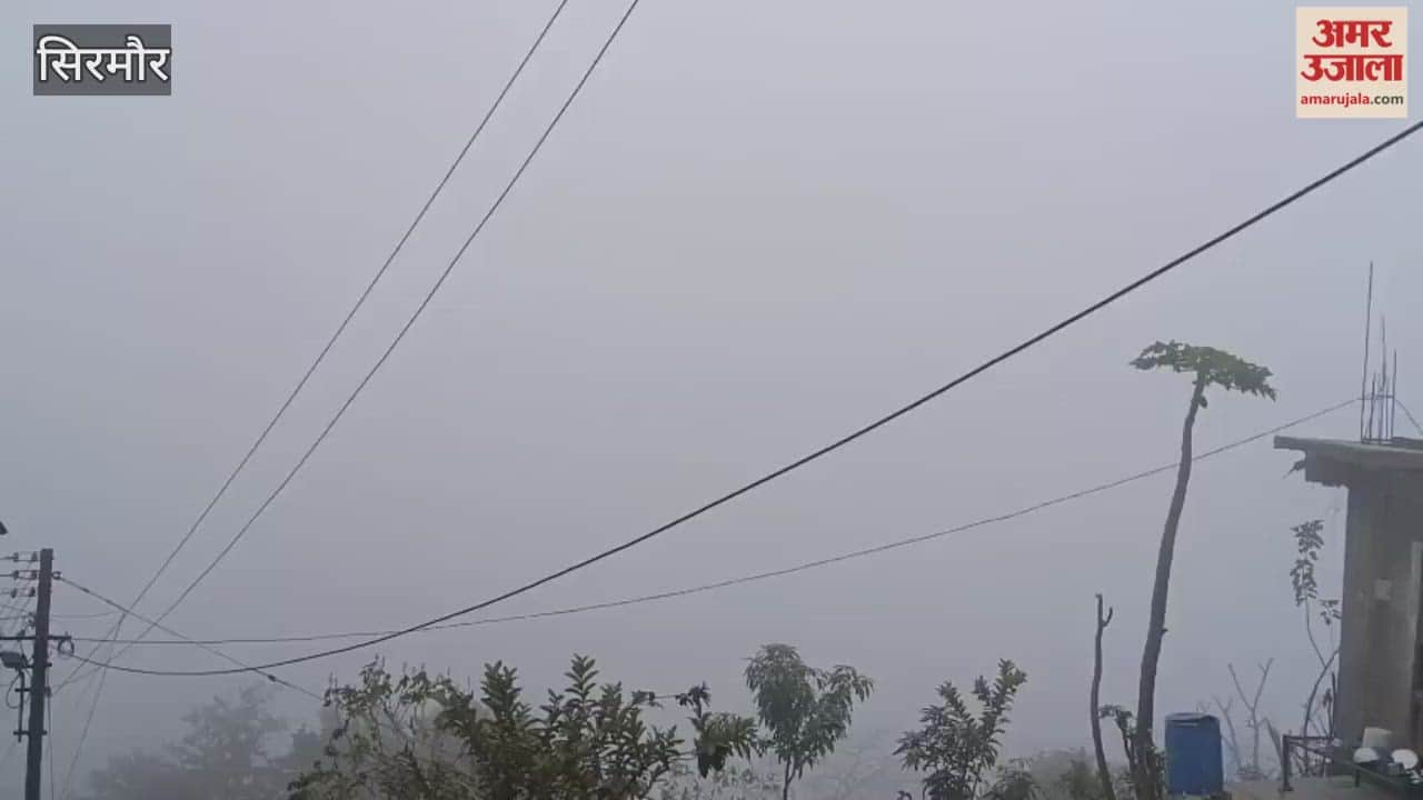 Sirmour The cold intensified in Nahan during the day and fog enveloped the city