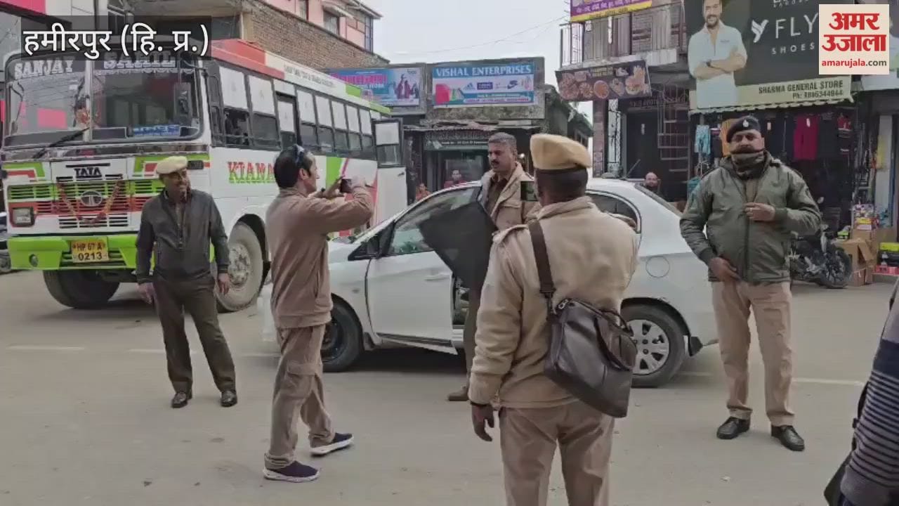 Hamirpur A car with tinted windows was fined Rs 5000