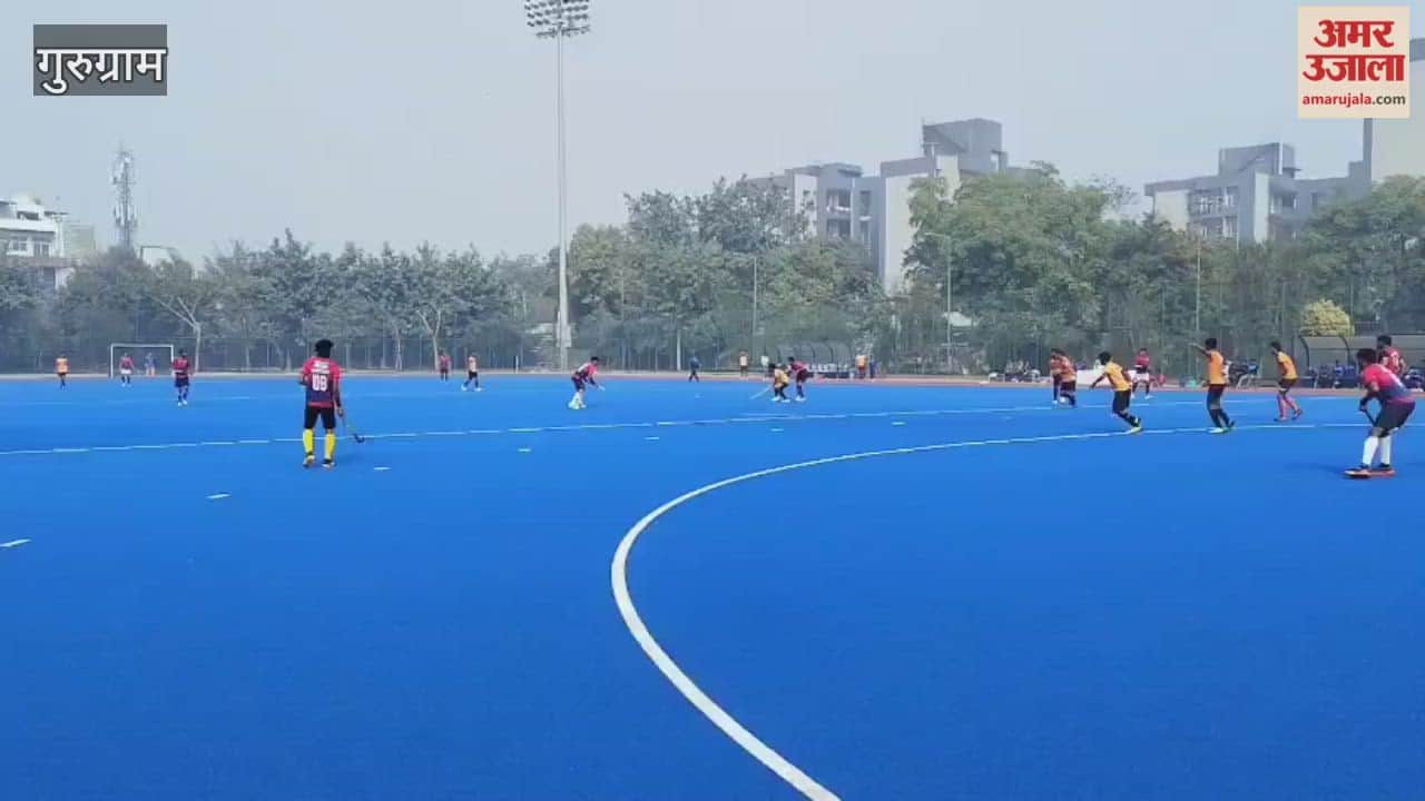 On last day of Sansad Khel Mahotsav hockey final was held between Rewari and Gurugram