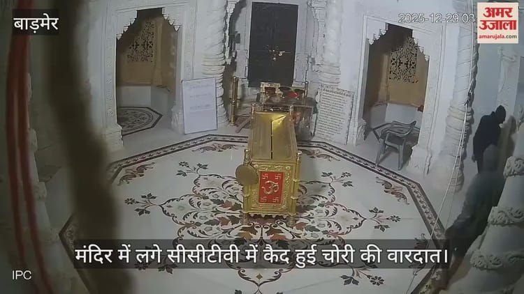 Barmer News: नकाबपोश चोरों ने माजीसा धाम मंदिर में किया हाथ साफ, सीसीटीवी में कैद हुई वारदात