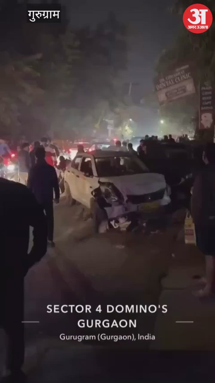 शराब के नशे में धुत कैब चालक ने कार से कई वाहनों को टक्कर मारकर किया क्षतिग्रस्त