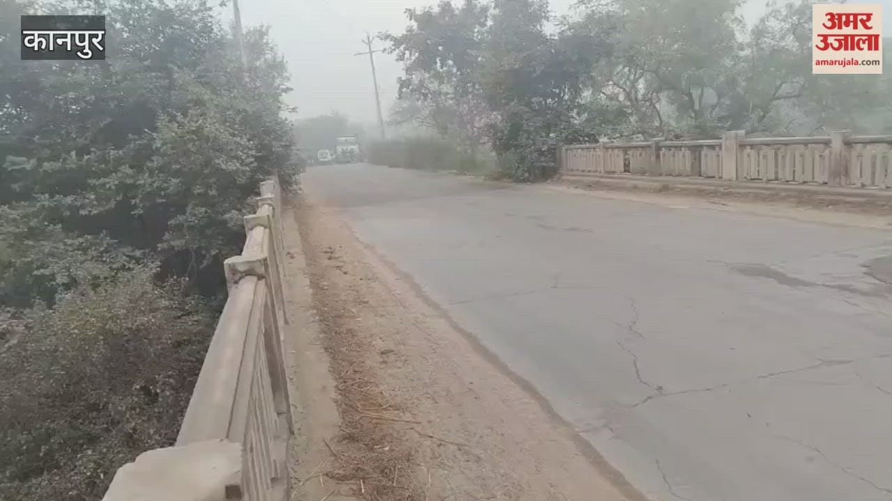 On the second day as well, overloaded trucks continued to rumble across the damaged bridge over Rind River