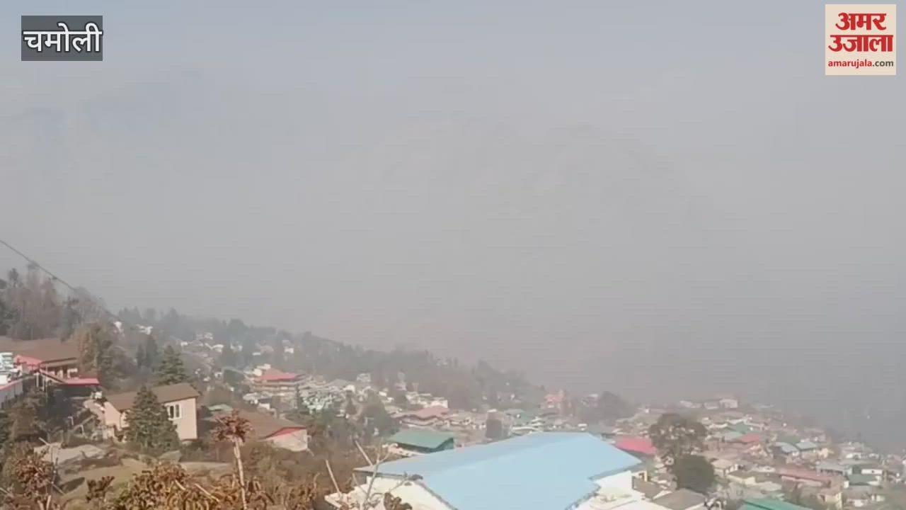 VIDEO: Smoke blankets the area after a fire breaks out in the forests of the Nanda Devi National Park range.