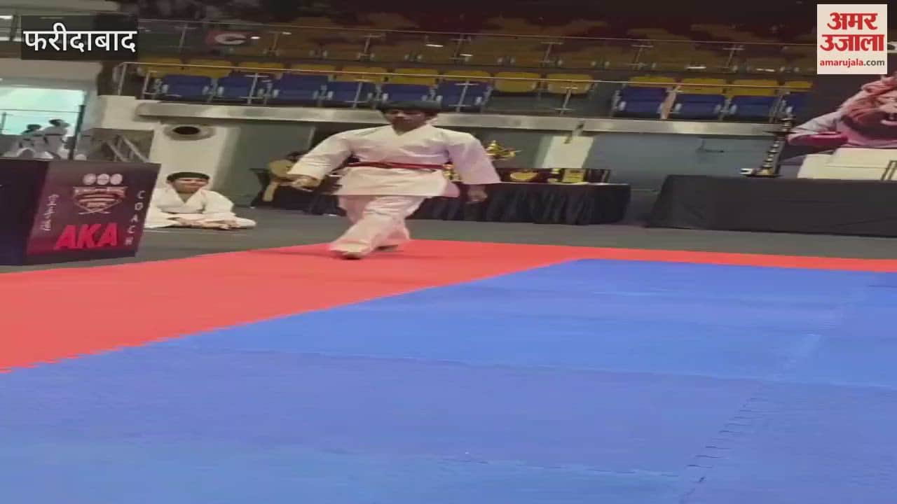 Karate Championship held in Delhi and players from Faridabad talent