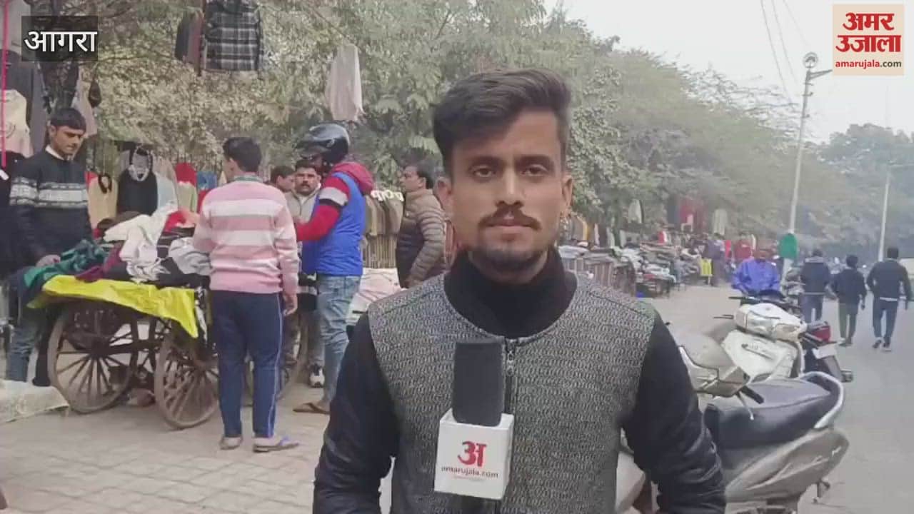 market for warm clothes is bustling in city