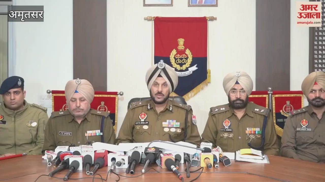 Amritsar police arrested seven accused with heroin, opium, and a pistol.