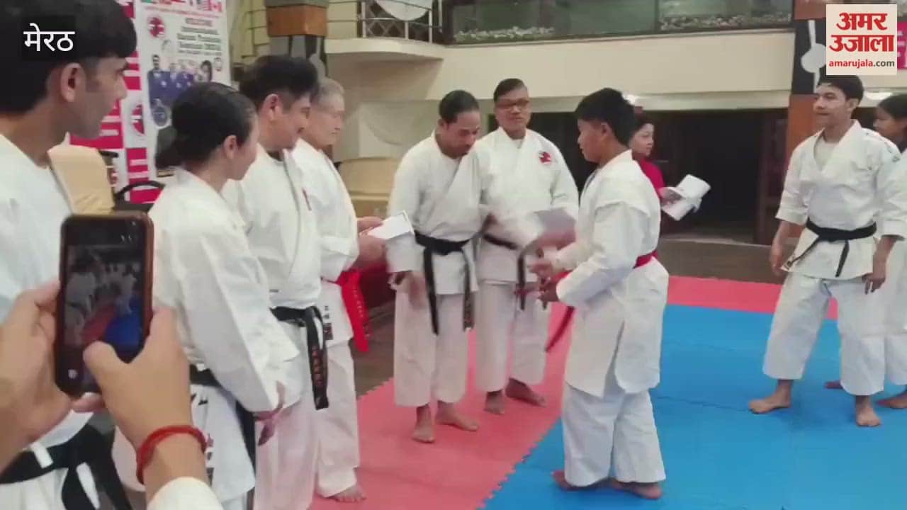 Meerut: Certificates distributed to players on the fifth day of the International Karate Training Camp