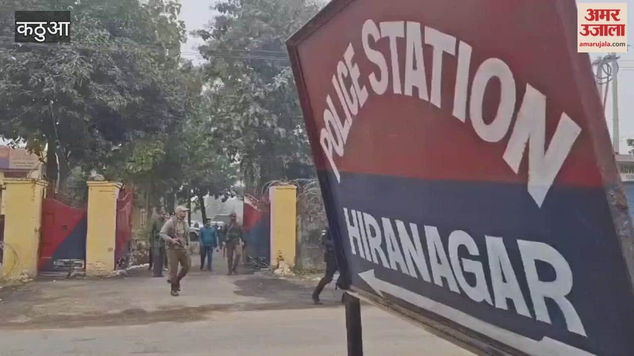Kathua: NSG and JK Police conducted security drill at Hiranagar Police Station.