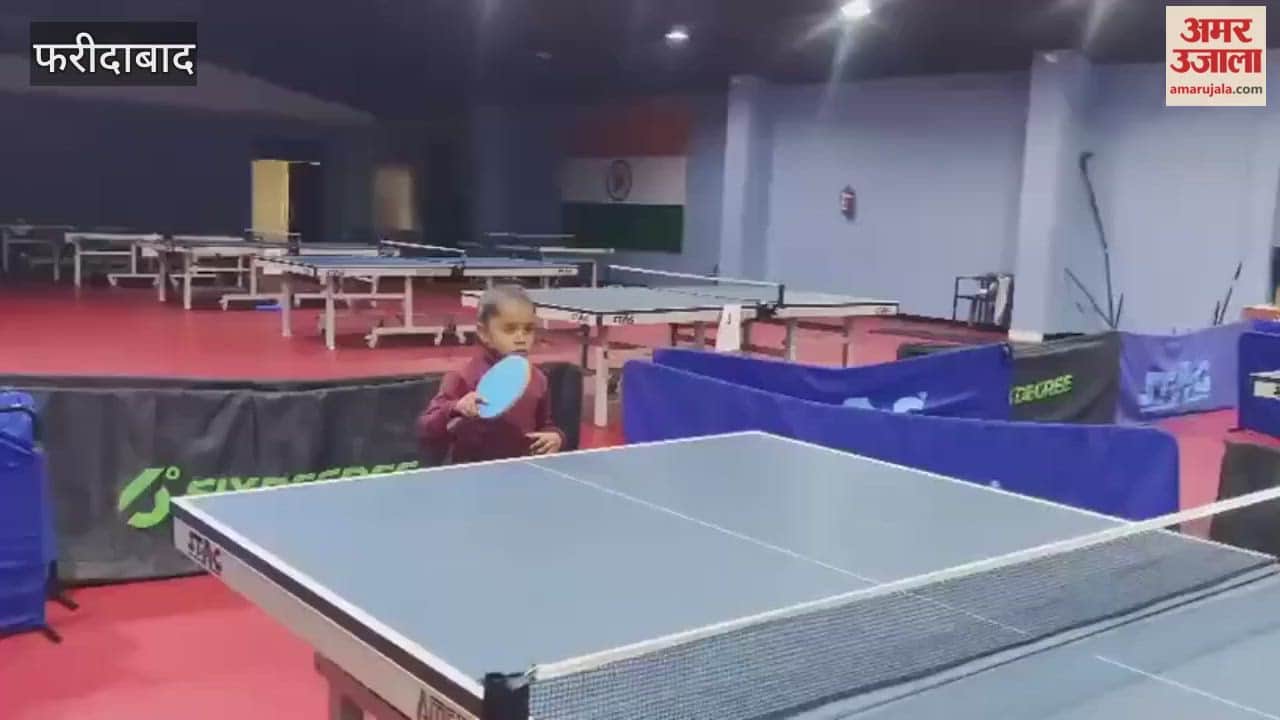 Six year old Anya Aggarwal from Faridabad performed brilliantly in table tennis