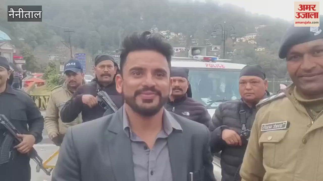Police presence in Nainital on New Year's Eve, with over 500 police personnel deployed