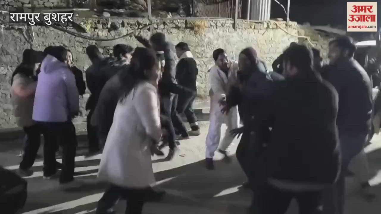 Tourists celebrated New Year's Eve until late at night amidst the biting cold in Kinnaur