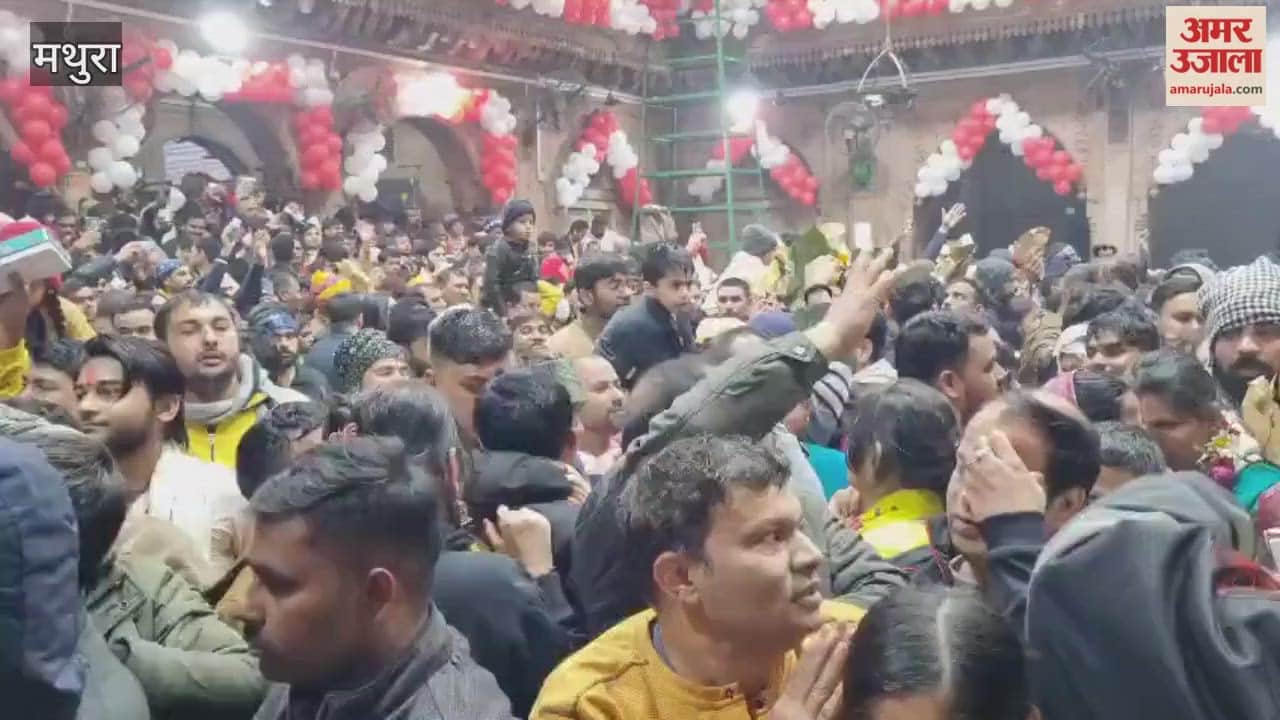 Massive Devotee Turnout in Vrindavan Temples