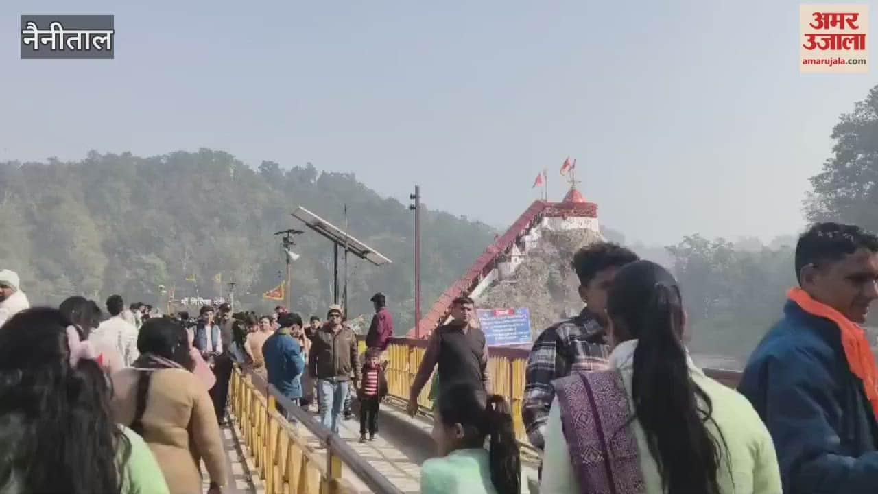 Devotees arrived at Garjiya Devi Temple for darshan on New Year's Day