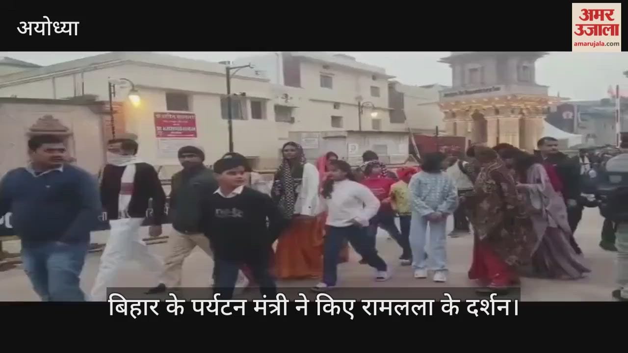 बिहार के पर्यटन मंत्री ने किए रामलला के दर्शन, बोले- सीतामढ़ी में हो रहा भव्य सीता माता मंदिर का निर्माण