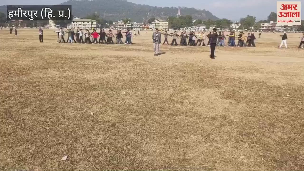 Hamirpur Ex-servicemen held a rehearsal for the Army Day parade