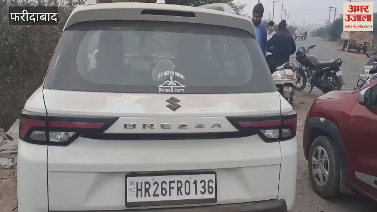 Brezza collides with Swift on Malerna Road in Ballabhgarh
