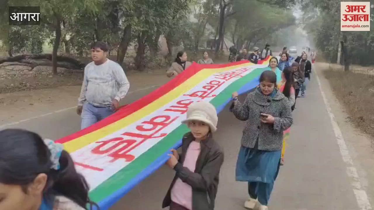 Jain monk welcome in agra