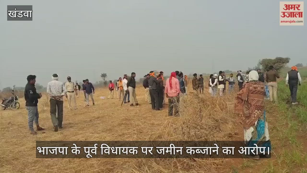 Former BJP MLA accused of land grabbing youth climbs high tension line tower