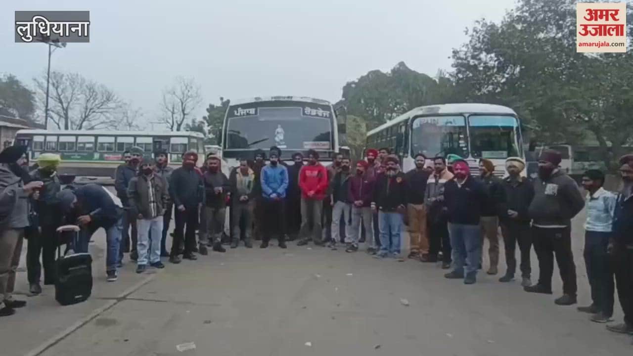 Punbus-PRTC contractual workers protest against govt in Jagraon