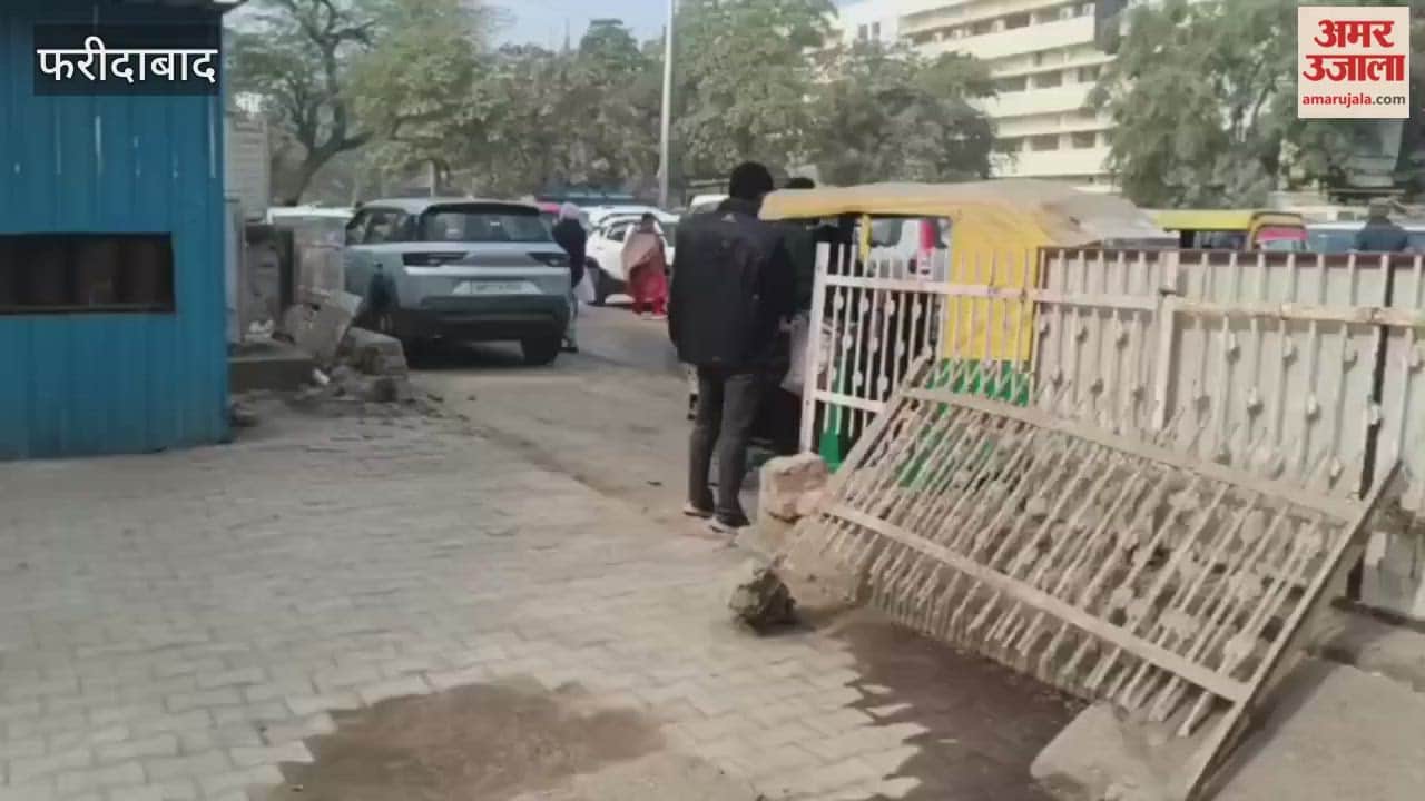 Sewage water is continuously flowing from the main gate of the district hospital