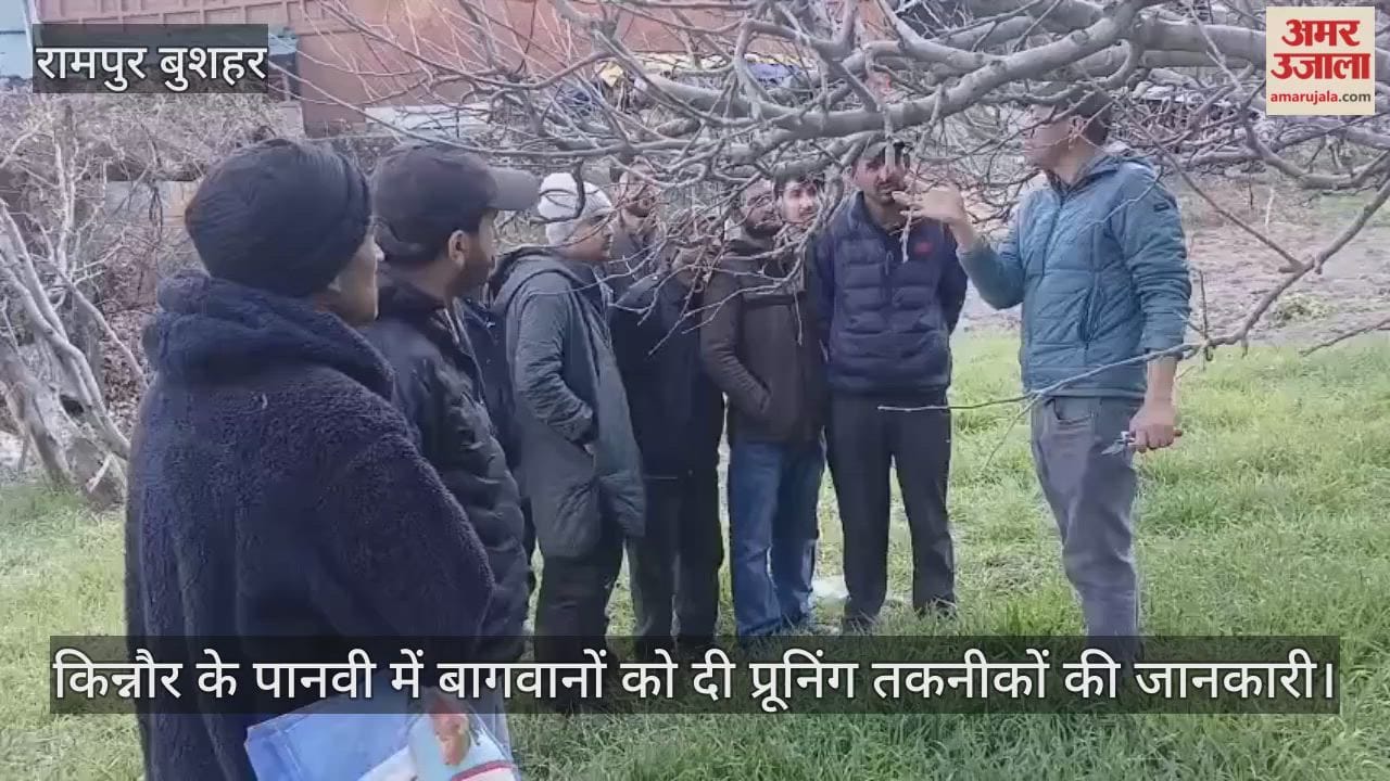 Gardeners in Panvi, Kinnaur were given information on pruning techniques.