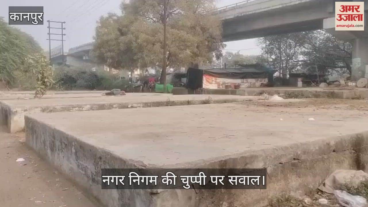 कानपुर: श्याम नगर सब्जी मंडी में नगर निगम के चबूतरों पर अवैध कब्जा