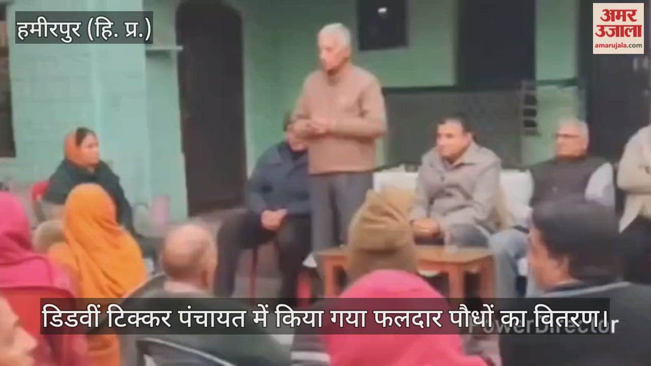 Distribution of fruit plants was done in Didvin Tikkar Panchayat.