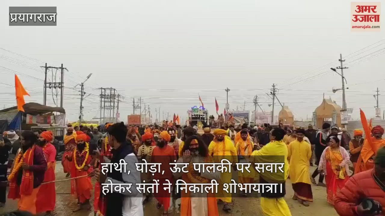 Magh Mela: Saints take out procession on elephants, horses, camels and palanquins