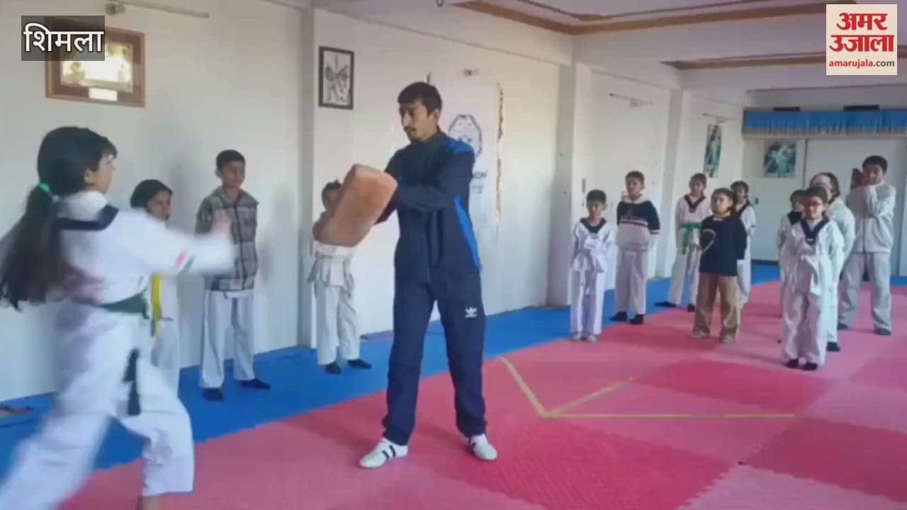 Shimla Sub-junior players are undergoing training to participate in the National Taekwondo Championship