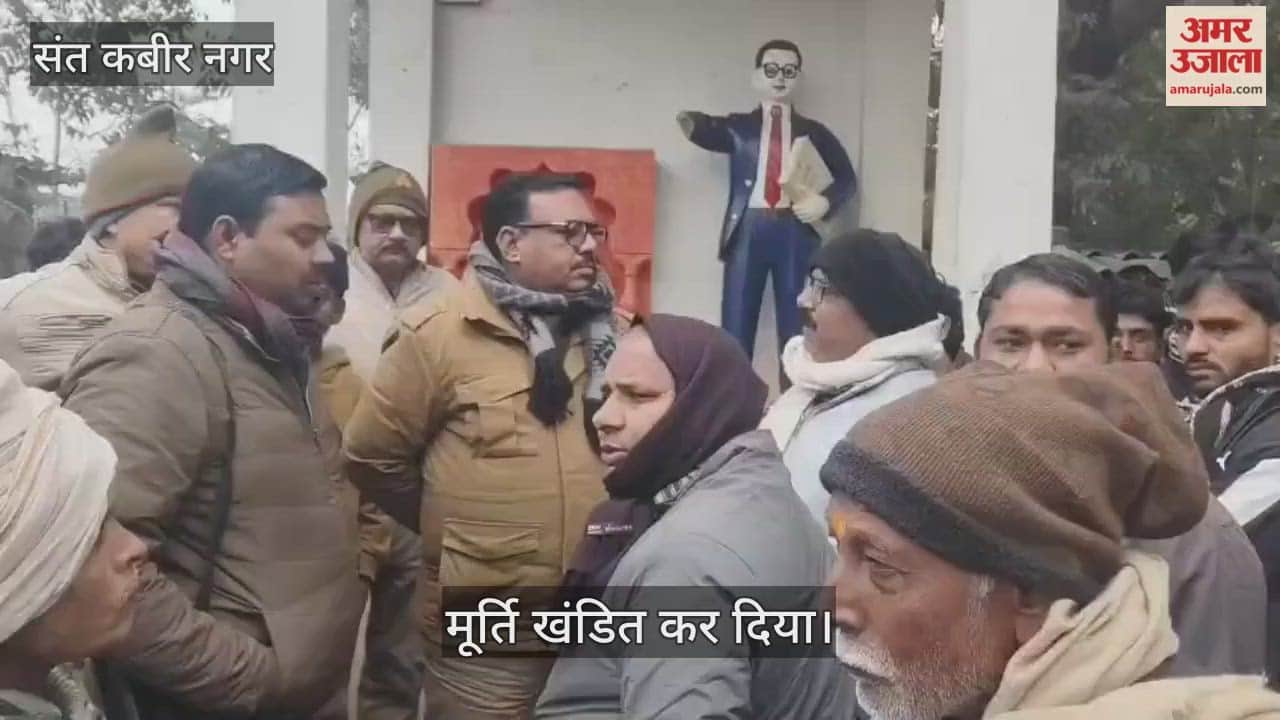 Ambedkar's statue vandalised by miscreants, villagers create ruckus