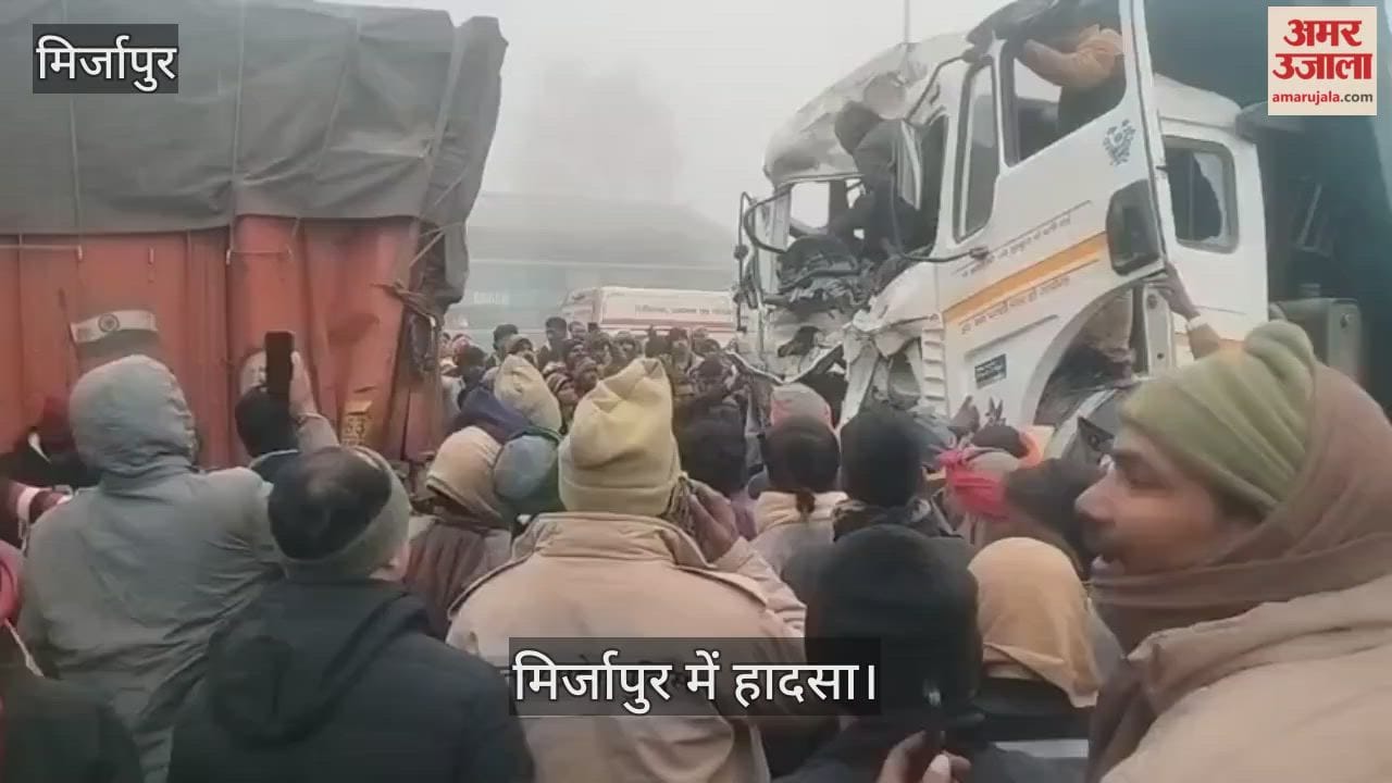 DCM truck collided with Hyva truck from behind when latter applied brakes suddenly in Mirzapur