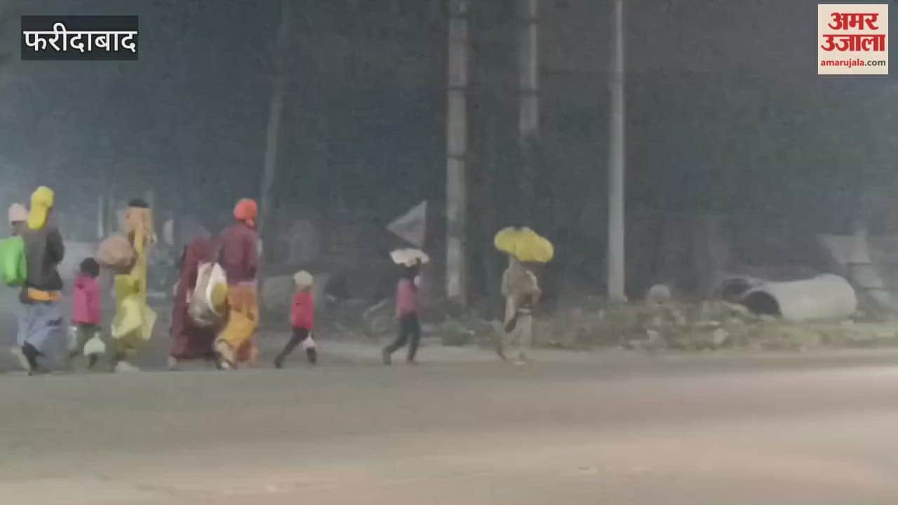 Faridabad Homeless families forced to shiver on the streets in the biting cold