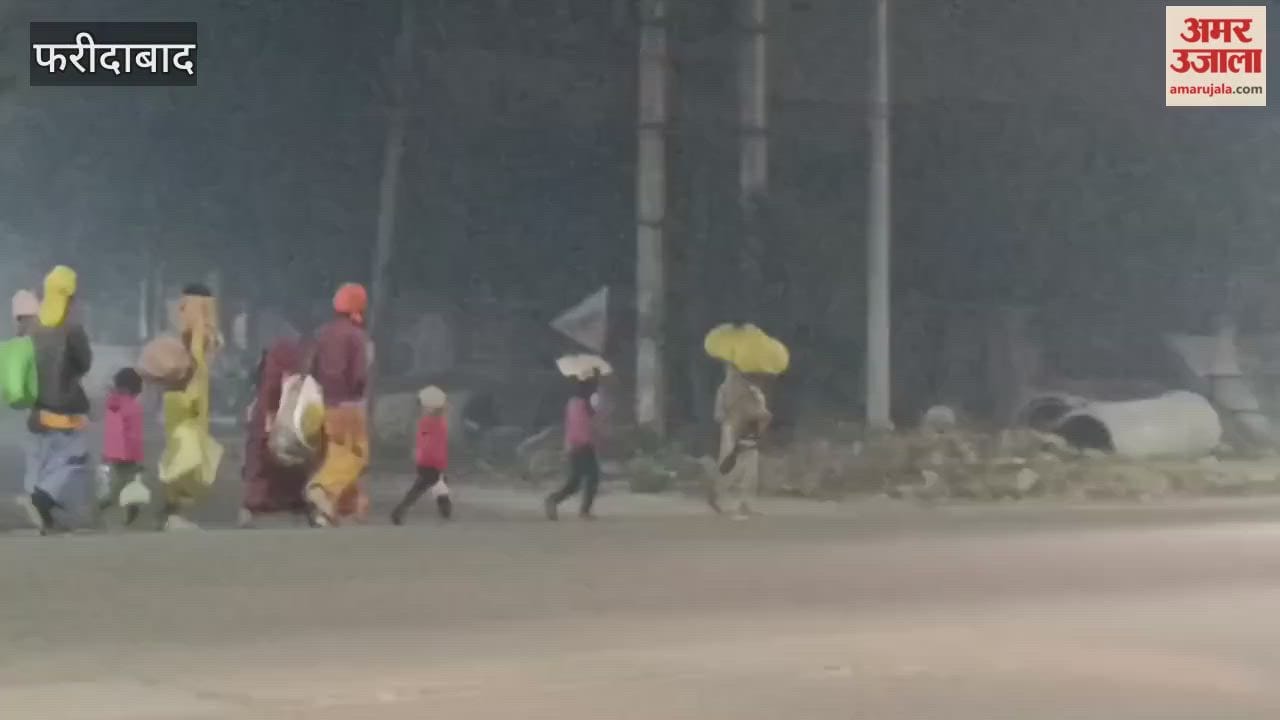 Faridabad Homeless families forced to shiver on the streets in the biting cold