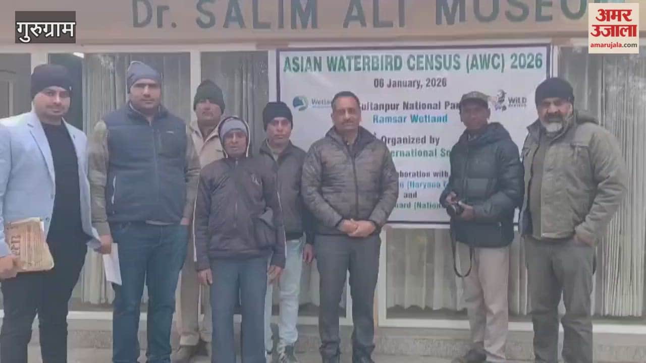 Survey of bird experts continues in Sultanpur and Najafgarh in gurugram