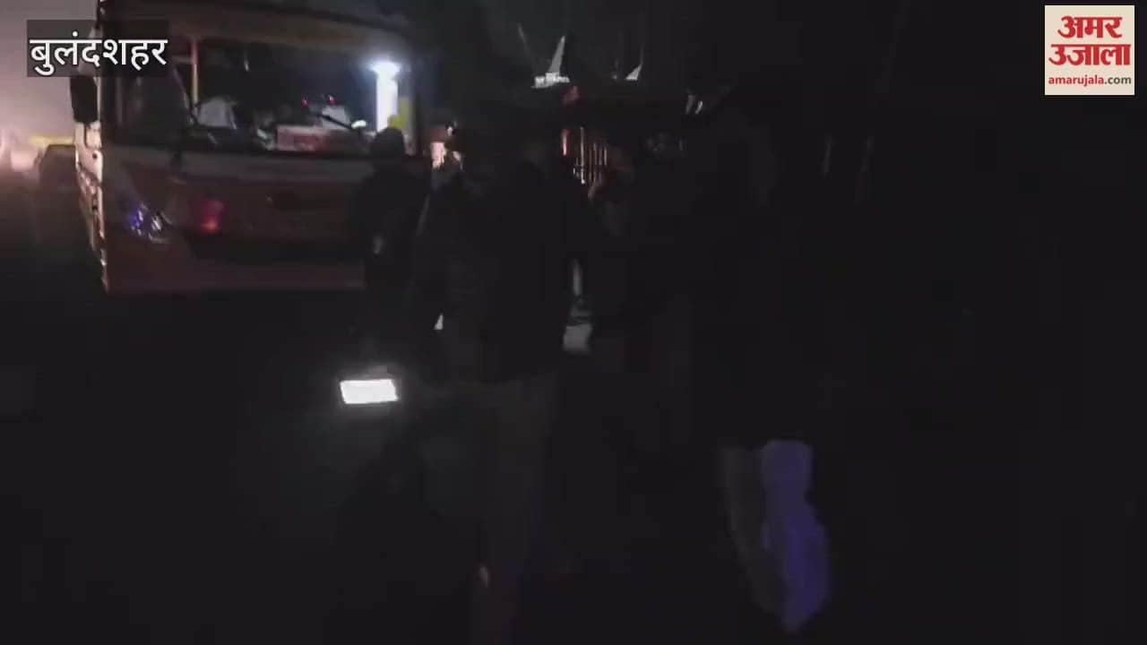 Tauqeer Raza son car collided with a roadways bus parked in front of temple