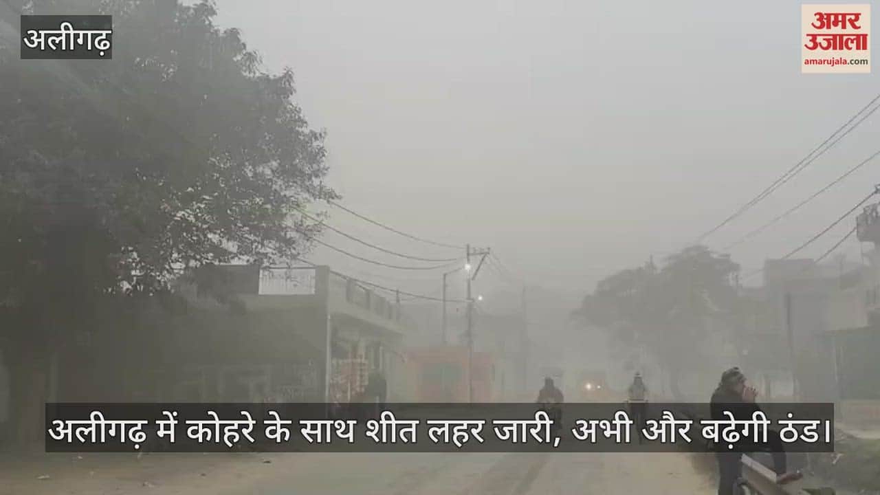 अलीगढ़ में कोहरे के साथ शीत लहर जारी, अभी और बढ़ेगी ठंड