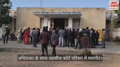 Sidhi News: Advocate allegedly assaulted in Rampur Naikin tehsil, lawyers stage protest.