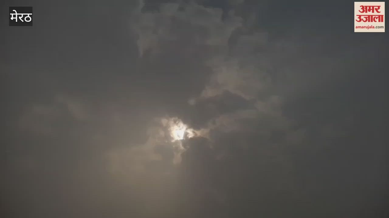Meerut: The city is enveloped in dense fog; even the sun offers no relief, and the cold weather is expected to persist