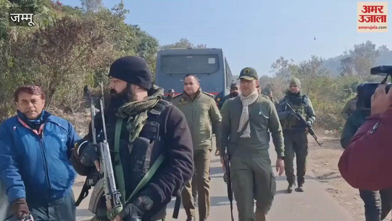 Jammu: Security forces conduct intensive operation in Sidhra, searching forest areas ahead of Republic Day.