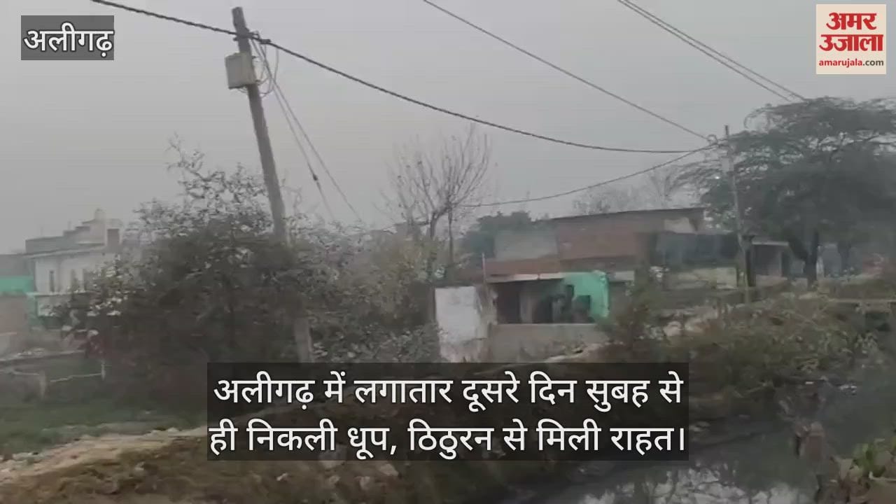 अलीगढ़ में लगातार दूसरे दिन सुबह से ही निकली धूप, ठिठुरन से मिली राहत