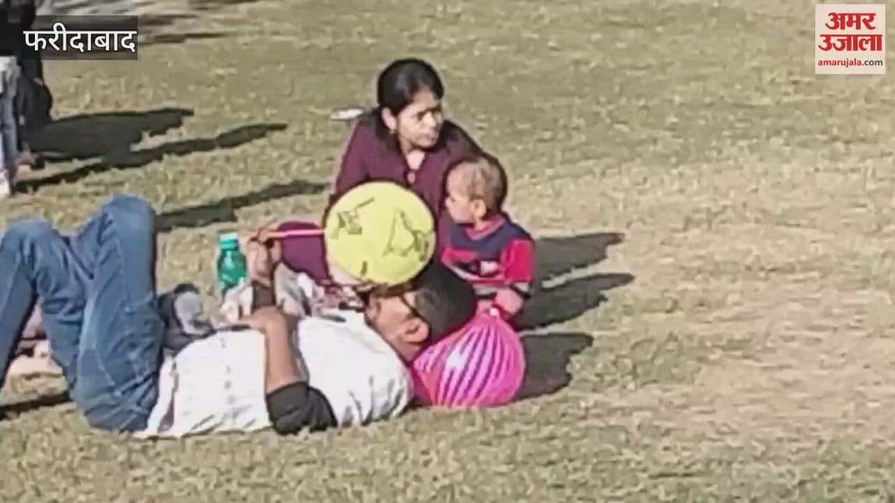 Sunshine after cold in Faridabad