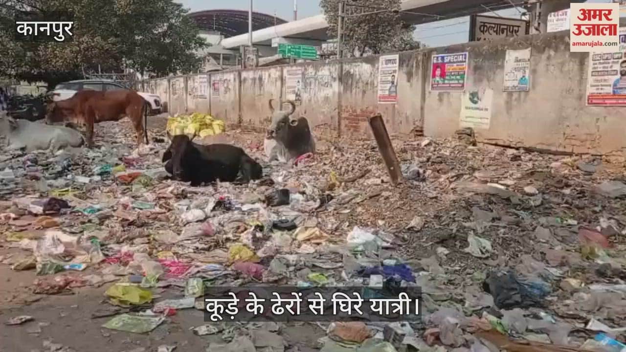 कानपुर: कल्याणपुर स्टेशन के पास गंदगी का अंबार,  शिकायत के बाद भी नहीं सुधरी सफाई व्यवस्था