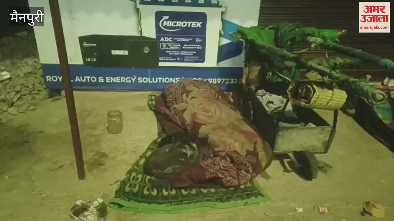 People forced to sleep in open during cold nights