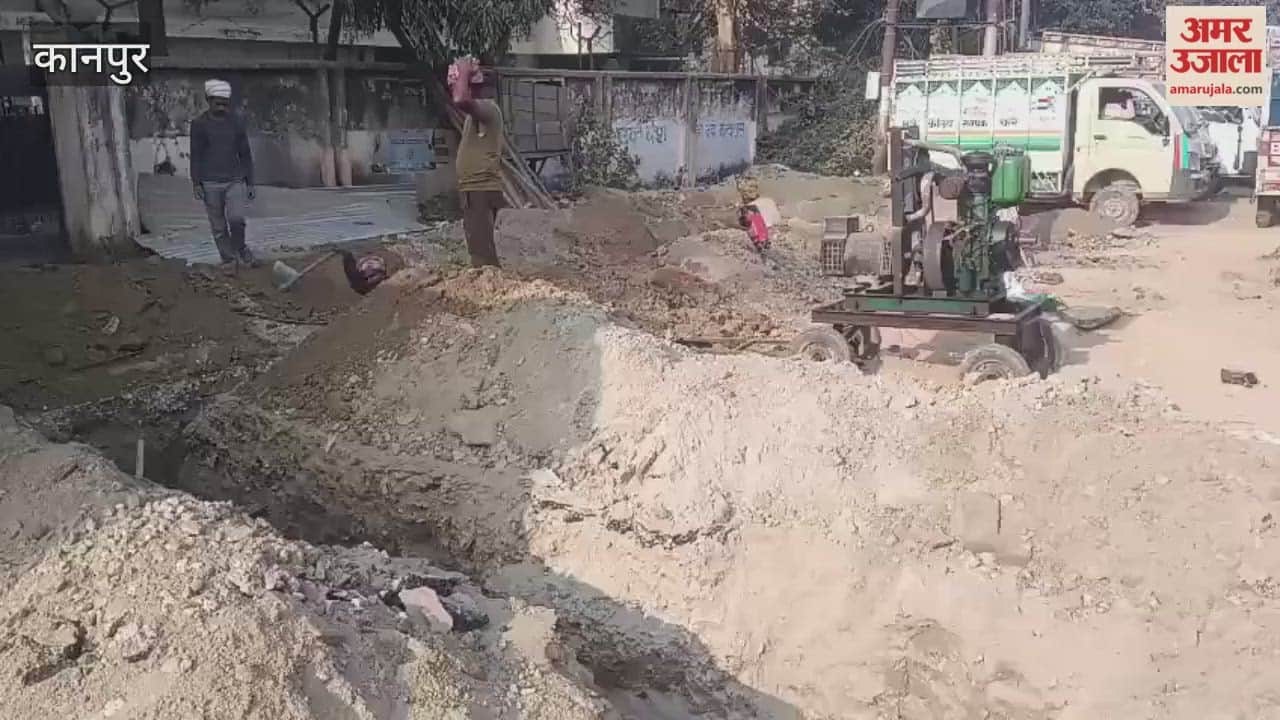 Excavation for pipeline begins with a detour to protect BSNL cable