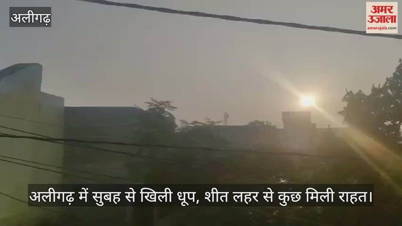अलीगढ़ में सुबह से खिली धूप, शीत लहर से कुछ मिली राहत