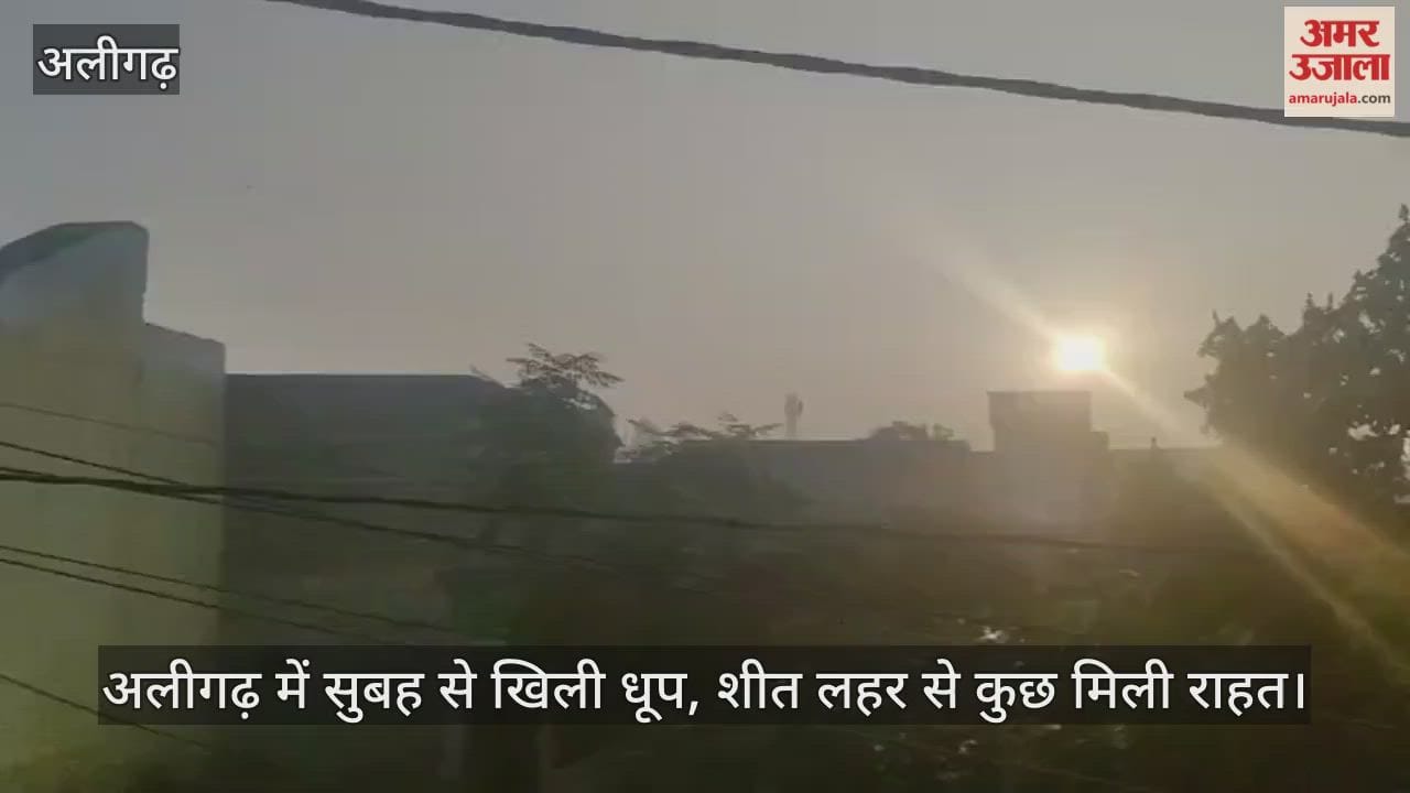 अलीगढ़ में सुबह से खिली धूप, शीत लहर से कुछ मिली राहत