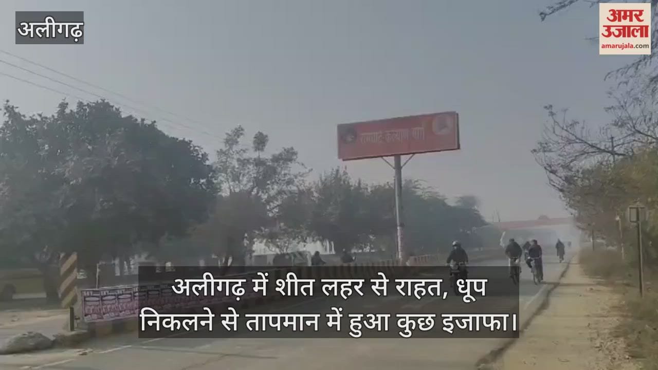 अलीगढ़ में शीत लहर से राहत, धूप निकलने से तापमान में हुआ कुछ इजाफा